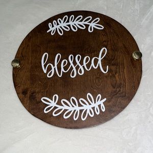 “Blessed” homemade, spinning table centerpiece barely used! Great condition